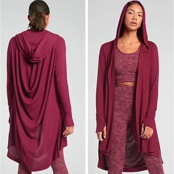 Athleta Harmony Wrap Hooded Cardigan - Picture 1 of 9